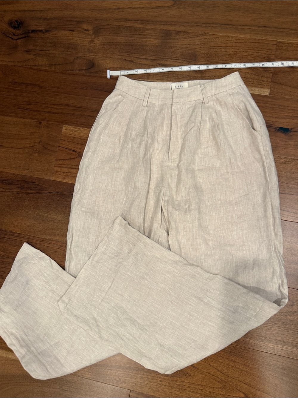 BOGO 🟢 NWT DISSH Beige Linen Trousers